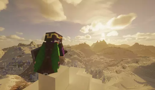 生存服现存档环境。雪原群系是当初玩家投票选举出来的(使用 Minecraft Java版 拍摄,图中人物:xbh666nb) 生存服现存档环境。雪原群系是当初玩家投票选举出来的(使用 Minecraft Java版 拍摄,图中人物:xbh666nb)
