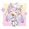白神遥桌上の橙汁